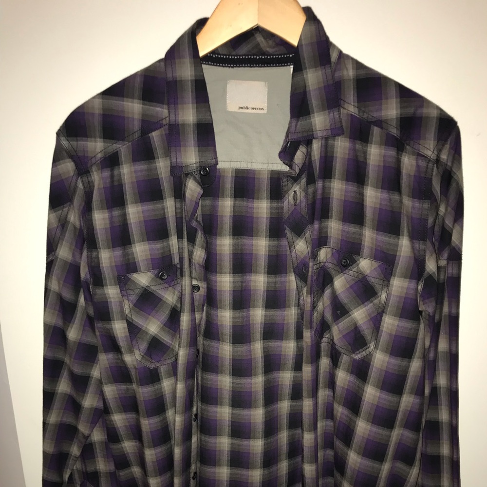 Public Opinion shirt button down.
